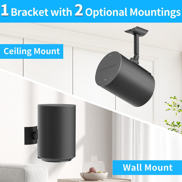 Wall and Ceiling Mount Kit for Sonos Era 100 Speaker-Premium Dual Pack