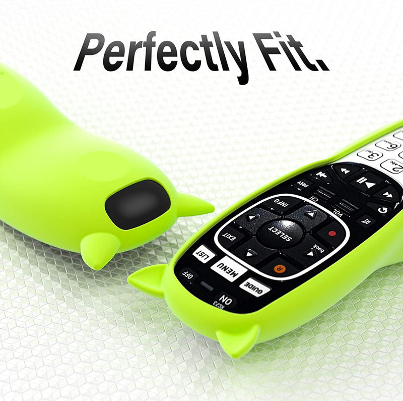 Remote Silicone Cover Compatible with DirecTV RC70, RC70H, RC71, RC71H, RC71B, RC72, RC73, RC73B, Anti Lost Shockproof Protective Case Sleeve with Lanyard, Glow Green in Dark