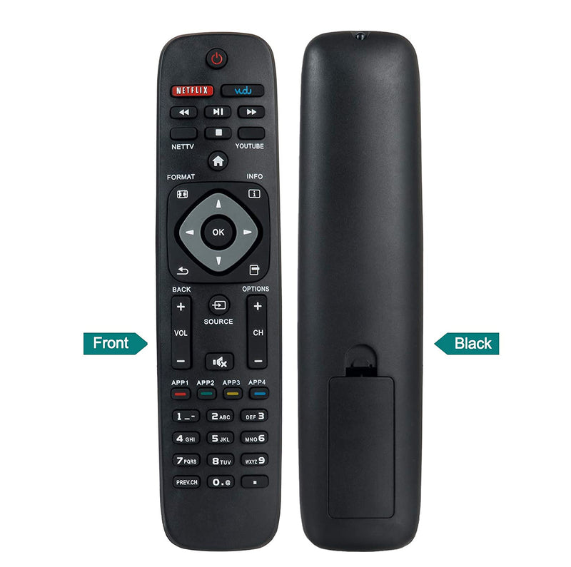 NH500UP Remote Control for Philips 55PFL5602/F7 65PFL5602/F7 Remote, with Blue Remote Case (Included Batteries)