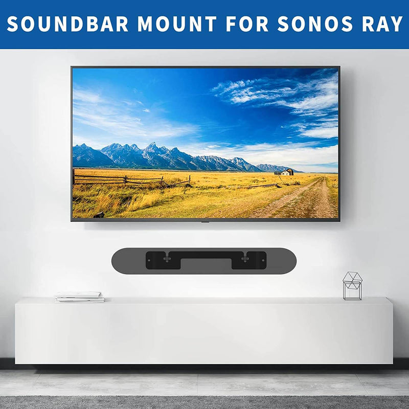 Soundbar Mount for Sonos Ray Soundbar Wall Mount, Black