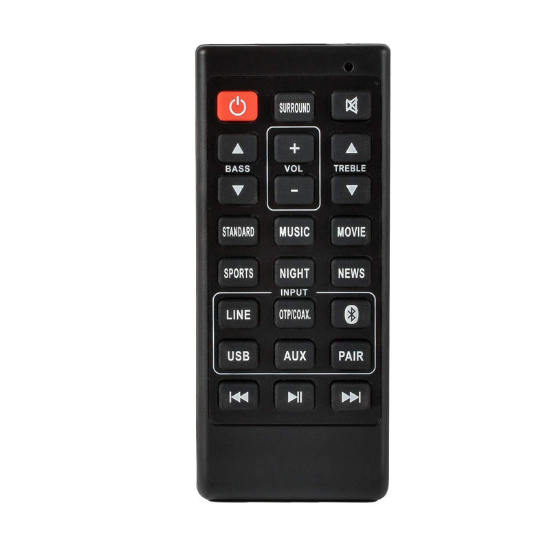 Soundbar Remote Control for Sanyo FWSB415E FWSB405FS FWSB405F NC302UH NC300UH FWSB426FA Replace Remote Control