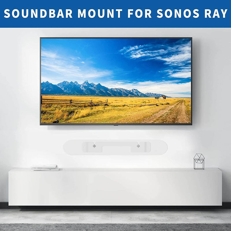 Soundbar Mount for Sonos Ray Soundbar Wall Mount, White